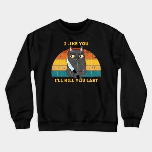 Spooky Lockdown Cat Crewneck Sweatshirt